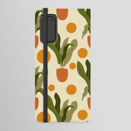 Abstract Plantpots pattern Android Wallet Case