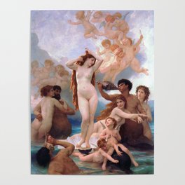 The Birth of Venus by William Adolphe Bouguereau Poster