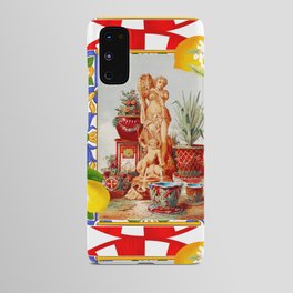 Italian,Sicilian art,majolica,tiles,citrus,lemons,baroque art Android Case