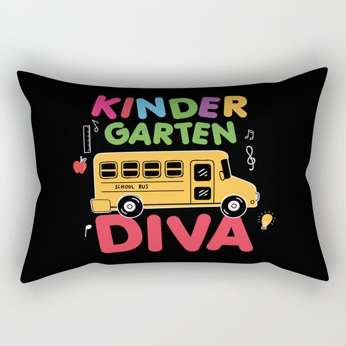 Kindergarten Diva Rectangular Pillow