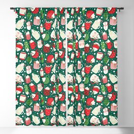 Christmas Cocoa Traditional Blackout Curtain