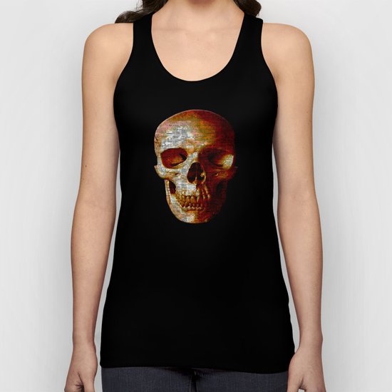 Exploiting Digital Behavior (P/D3 Glitch Collage Studies) Unisex Tank Top