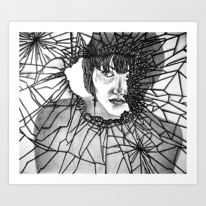 Broken glass clearance art