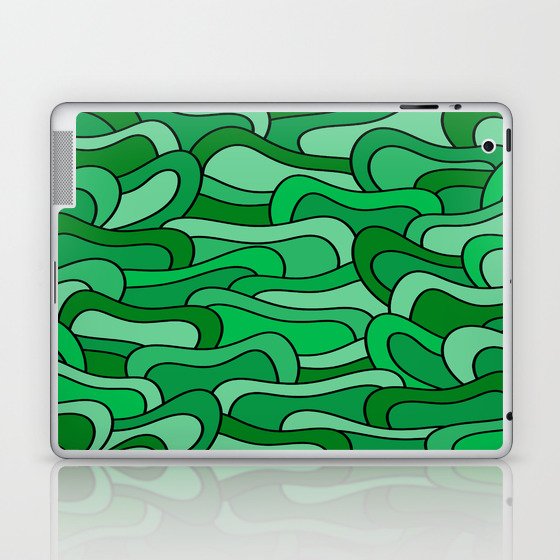Abstract pattern - green. Laptop & iPad Skin