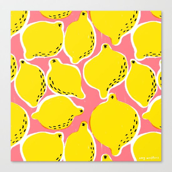 Lemons Canvas Print