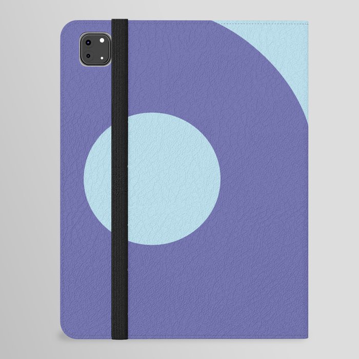 Pastel Blue and Very Peri Yin Yang Symbol iPad Folio Case