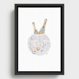 Champagne Disco Framed Canvas