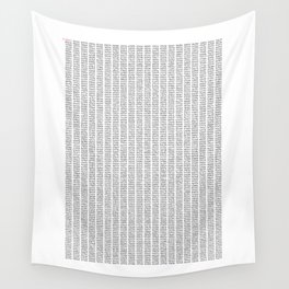 The Number Pi to 10000 digits Wall Tapestry