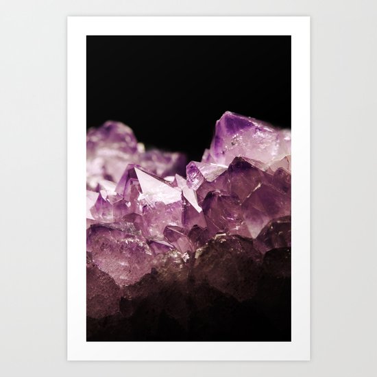 Amethyst Quartz Art Print