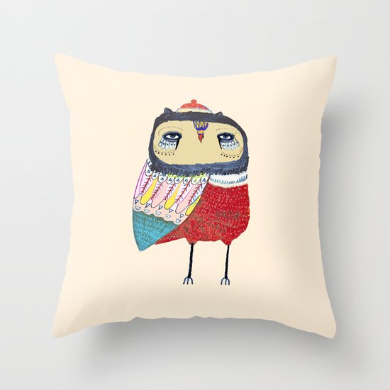 Sweet Owl. owl, owl art, owl print, owls Throw Pillow