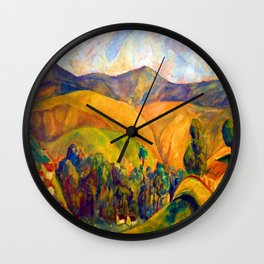 Diego Rivera Landscape Wall Clock