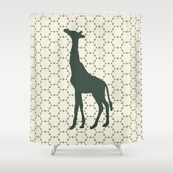 Giraffe In The Woods Shower Curtain By Bunhugger Society6
