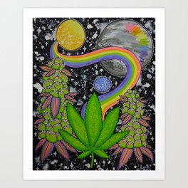 Space Stoner Art Print