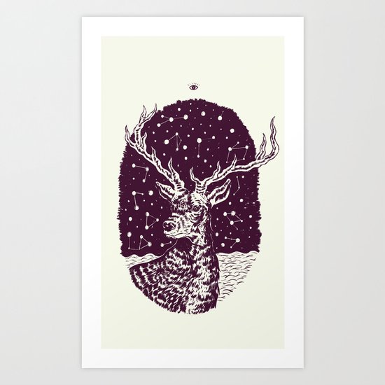 Deer Art Print