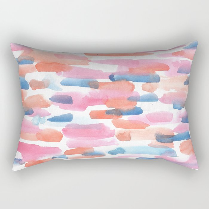 Watercolor Painting Abstract Art 180527 Abstract Watercolour 5 | Watercolor Brush Strokes Rectangular Pillow