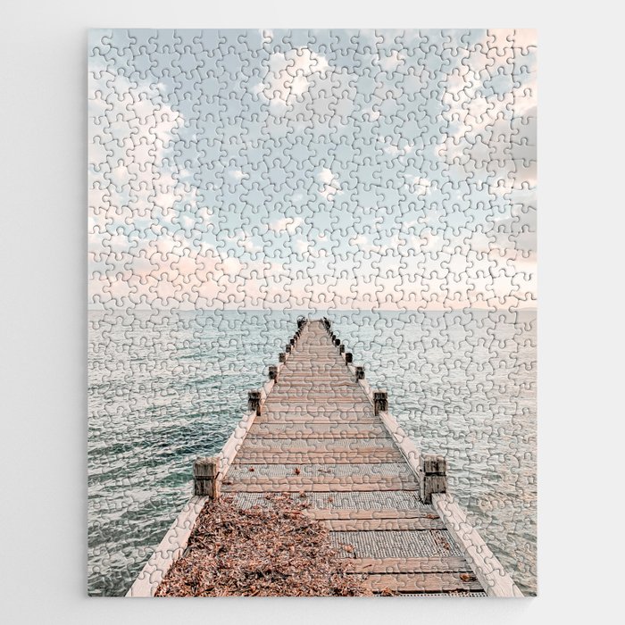 Pastel Beach Sunset Jigsaw Puzzle