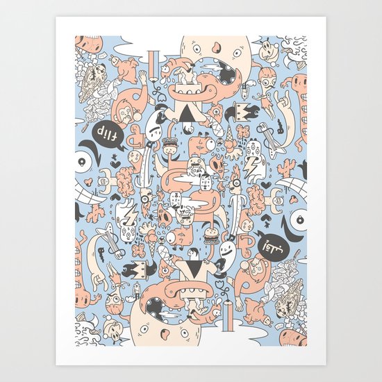 Flip Art Print