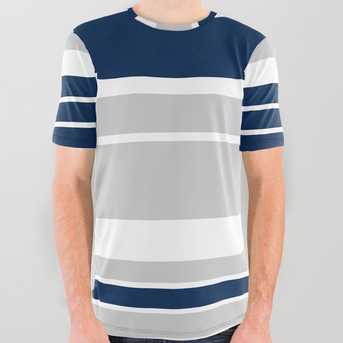 Striped Modern Classic IV All Over Graphic Tee