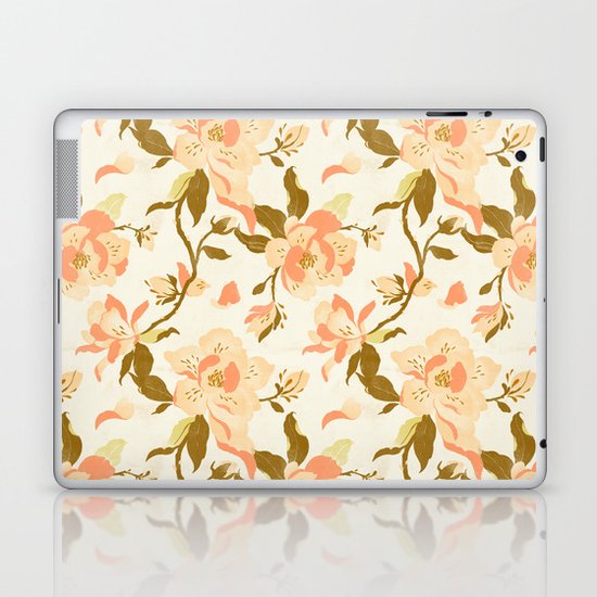 Magnolia Pattern Laptop & iPad Skin