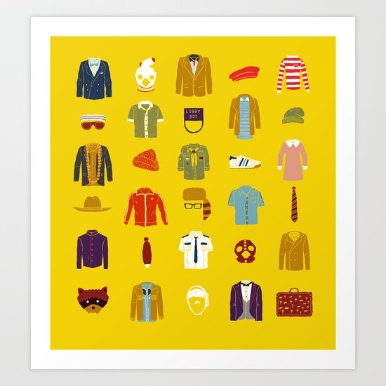 W.A Luggage Art Print