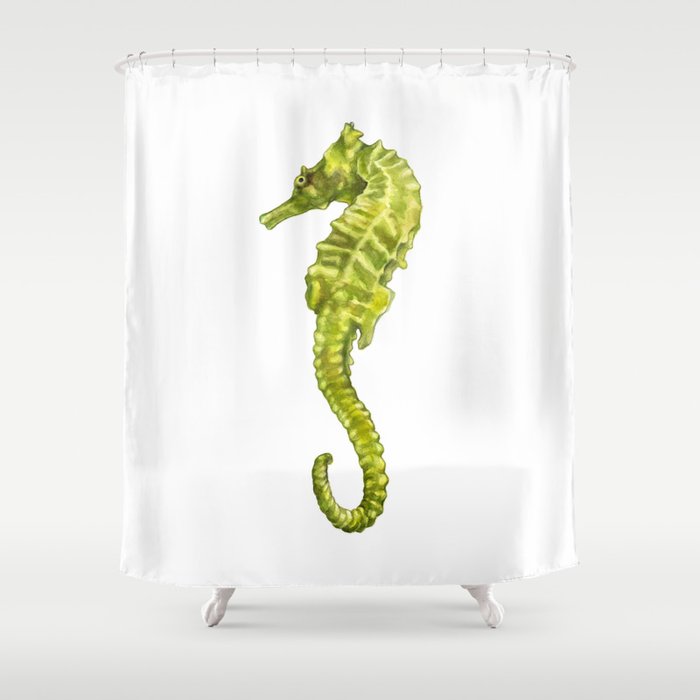 Sergio the Seahorse Shower Curtain