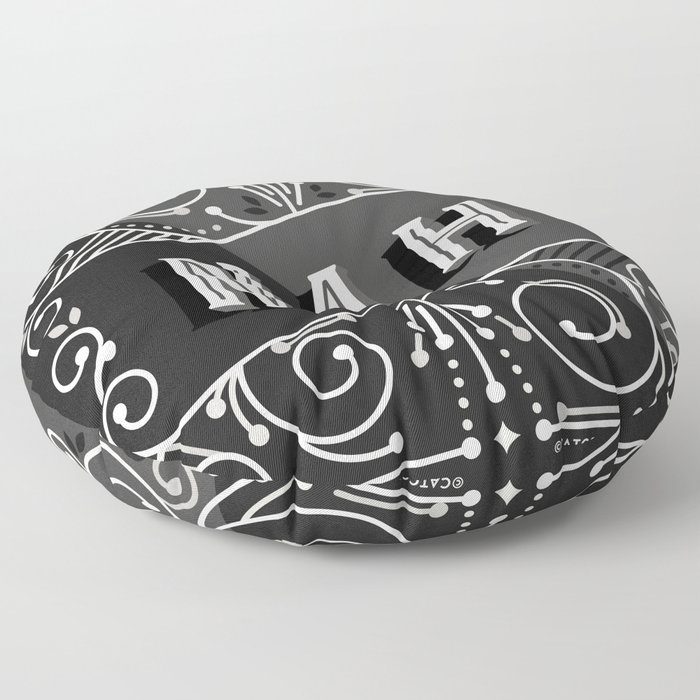 Nah – Black & Grey Palette Floor Pillow