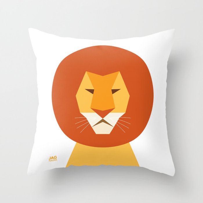 lion dance throw pillow