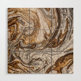 Metallic Marble Texture 01 Wood Wall Art