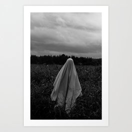 Ghost in the Field - Tall Art Print