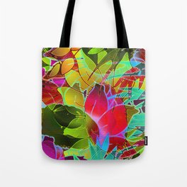 Floral Abstract Artwork G125 Tote Bag