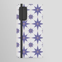 Peri Stars tile pattern. Geometric ornament. Digital Illustration Background. Android Wallet Case