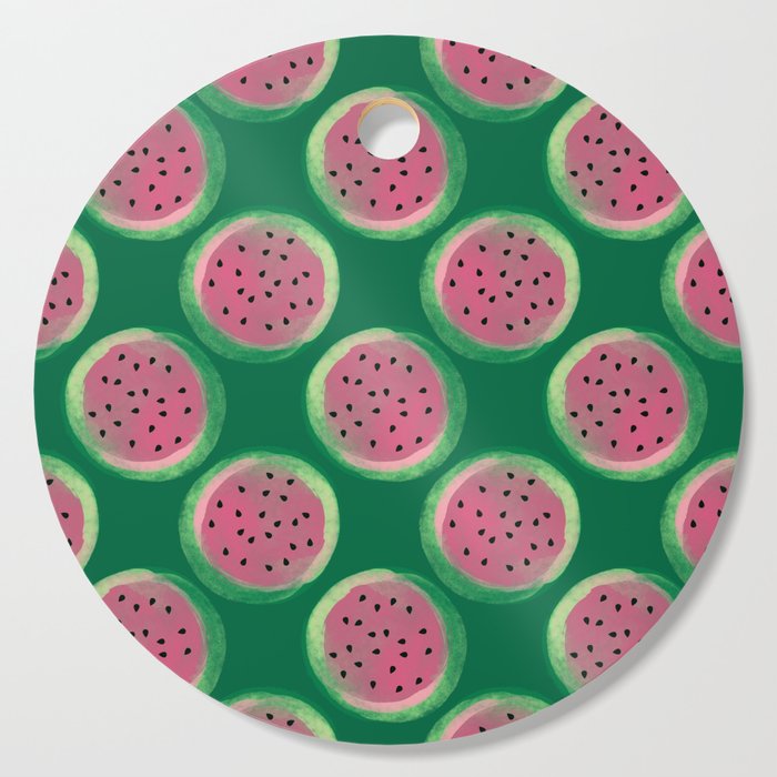 Watermelon Seamless Repeat Pattern Cutting Board