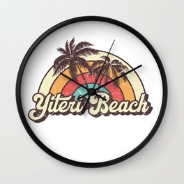 Yiteri Beach beach city Wall Clock