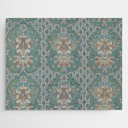 Antique French Lace Pattern Silk Jigsaw Puzzle