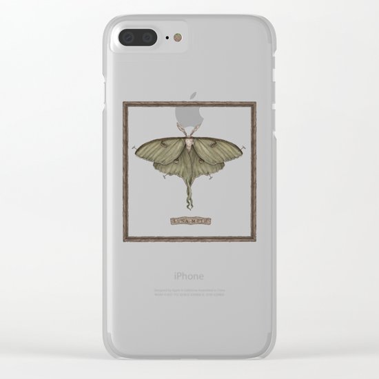 Luna Moth Clear iPhone Case