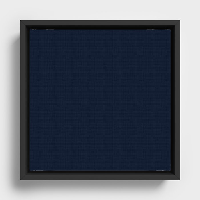 Deep Well Blue Framed Canvas