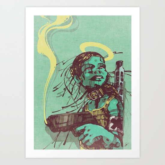 Guard II. Art Print