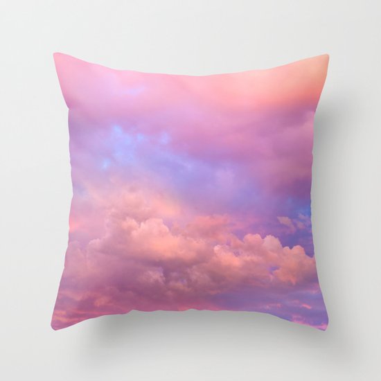 See the Dawn (Dawn Clouds Abstract) Throw Pillow