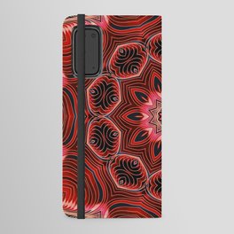 Red Matter Mandala Android Wallet Case