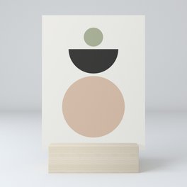 Mid century abstract pattern 09 Mini Art Print