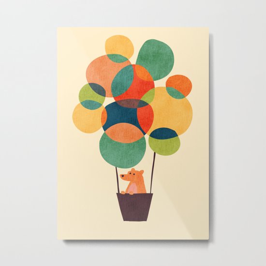 Whimsical Hot Air Balloon Metal Print
