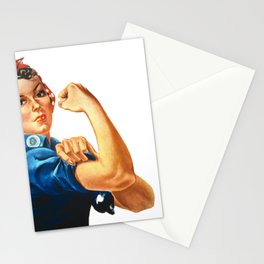 We Can Do It Iconic Rights Woman Lithograph Stationery Card