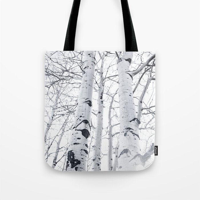 White Trees 3 Tote Bag