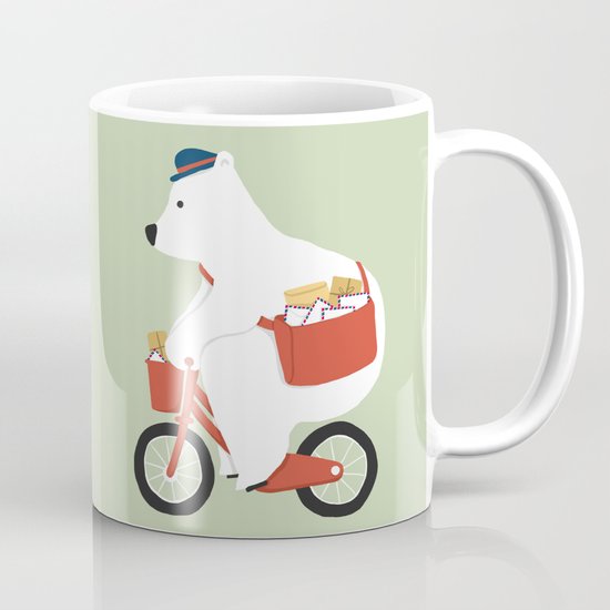 Polar bear postal express Mug