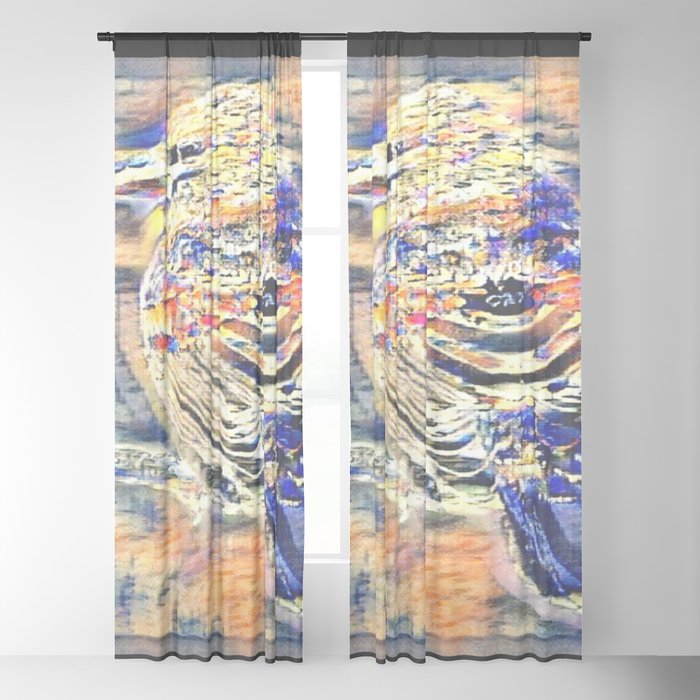 Bird Models House Finch 01 01 Sheer Curtain By