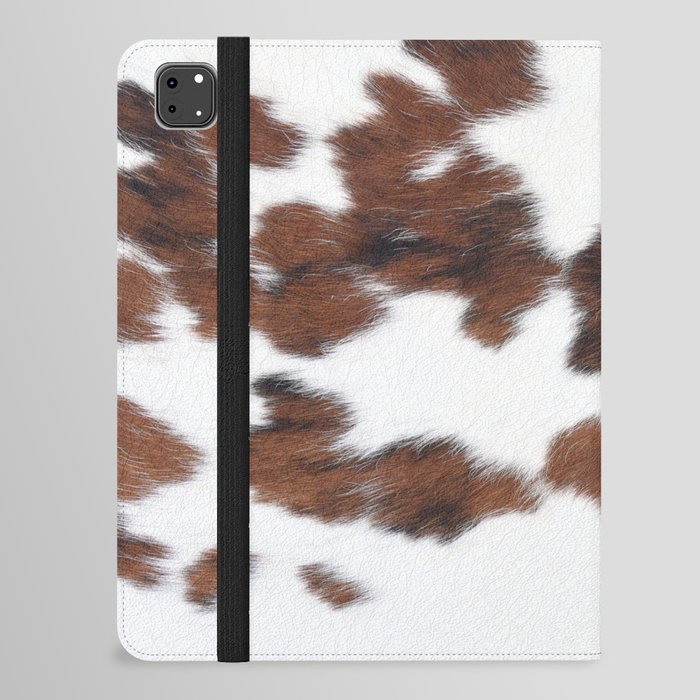 Cow faux fur, spotty pattern iPad Folio Case