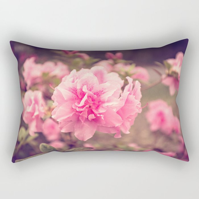 Pink Azalea Bliss Rectangular Pillow
