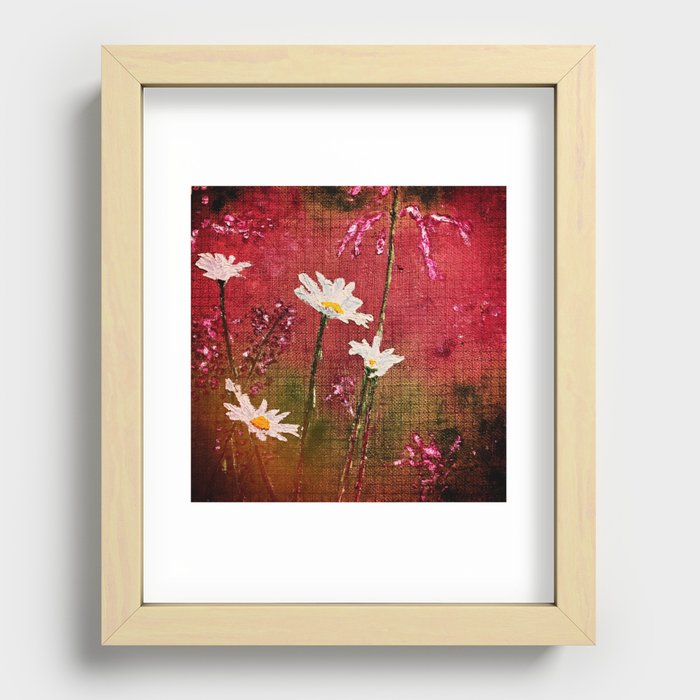 red meadow Recessed Framed Print