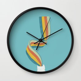 Reinbow Sweet Pastel Wall Clock