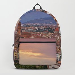 Panorama Florence, Italy. Backpack